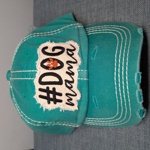 #Dog Momma Baseball Hat Cap Headwear Vintage Look KBETHOS NWOT Teal